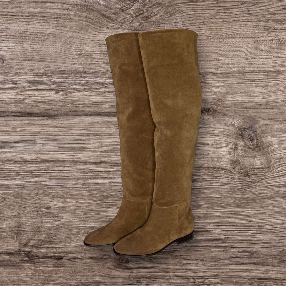 Strut in Style: Anthology Paris Suede Knee Boots